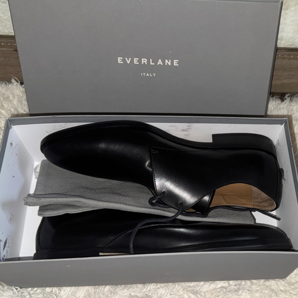 Everlane Classic Black Oxfords